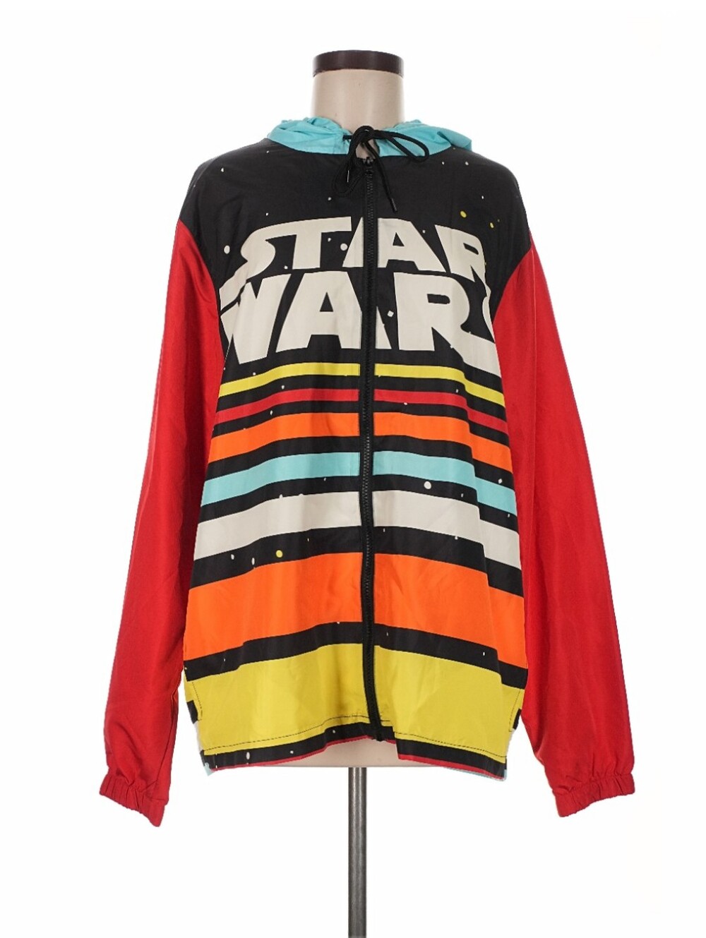 NWOT Unisex Disney Park Star Wars Black Red Yellow Orange Hooded Jacket